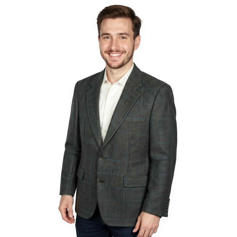 Brooks Brothers Men's Tweed Herringbone 100% Wool Sport Coat Blazer Jacket‎ 39R